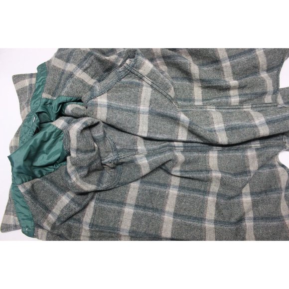 West Wool men's vintage plaid wool short sleeve button front shirt XL - Picture 6 of 13